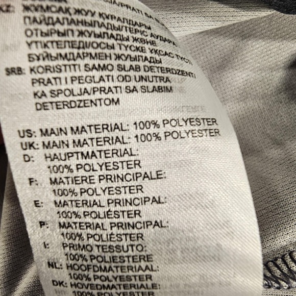 Adidas Shirt Mens 3XLT Gray Climalite Athletic Short Sleeve Logo 100% Polyester - Picture 6 of 7